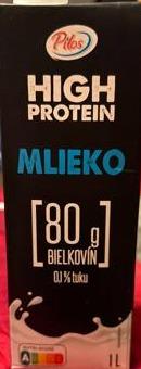 Fotografie - High protein mlieko 80 g bielkovín Pilos