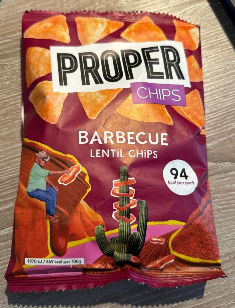 Fotografie - Barbecue lentil chips Proper Chips