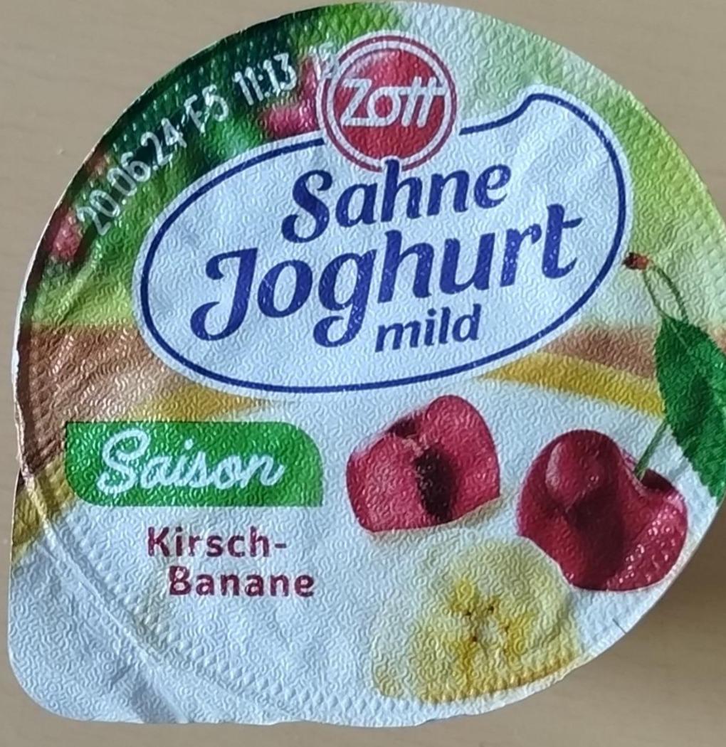 Fotografie - Sahne joghurt mild saison kirsch banane Zott