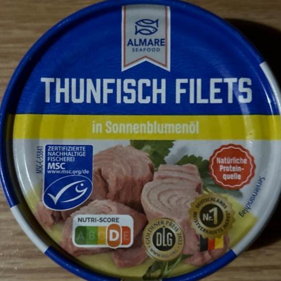 Fotografie - Thunfisch filets in sonnenblumenöl Almare Seafood