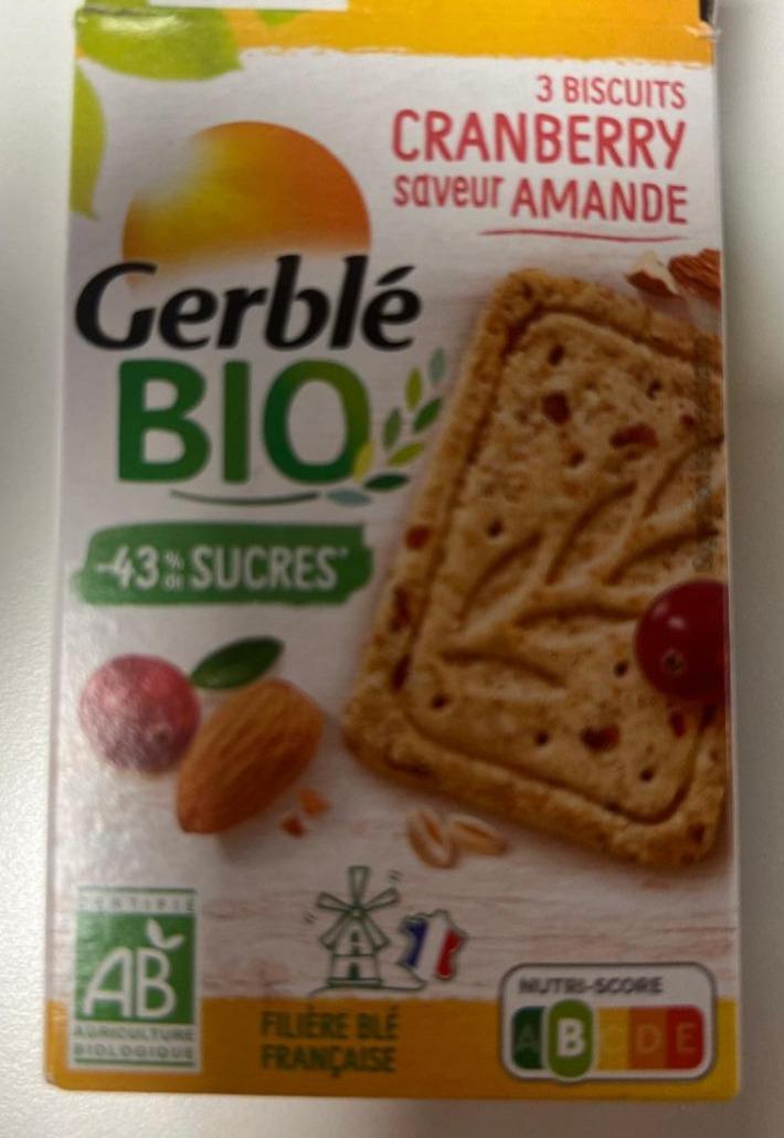 Fotografie - Bio biscuits cranberry saveur amande Gerblé