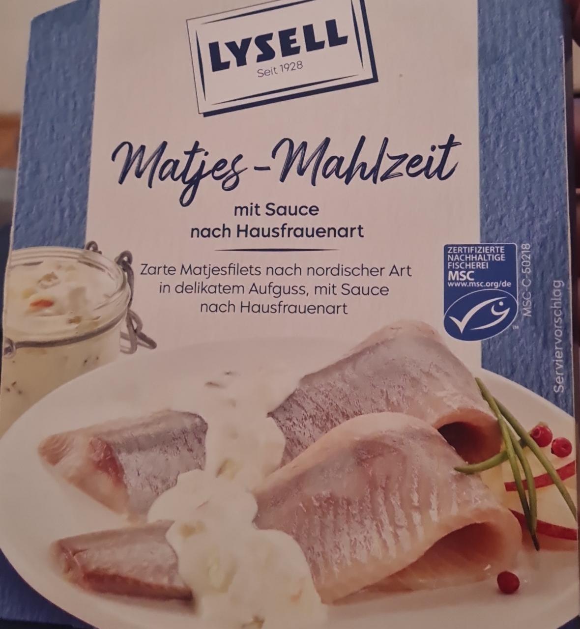 Fotografie - Matjes-mahlzeit mit sauce nach hausfrauenart Lysell