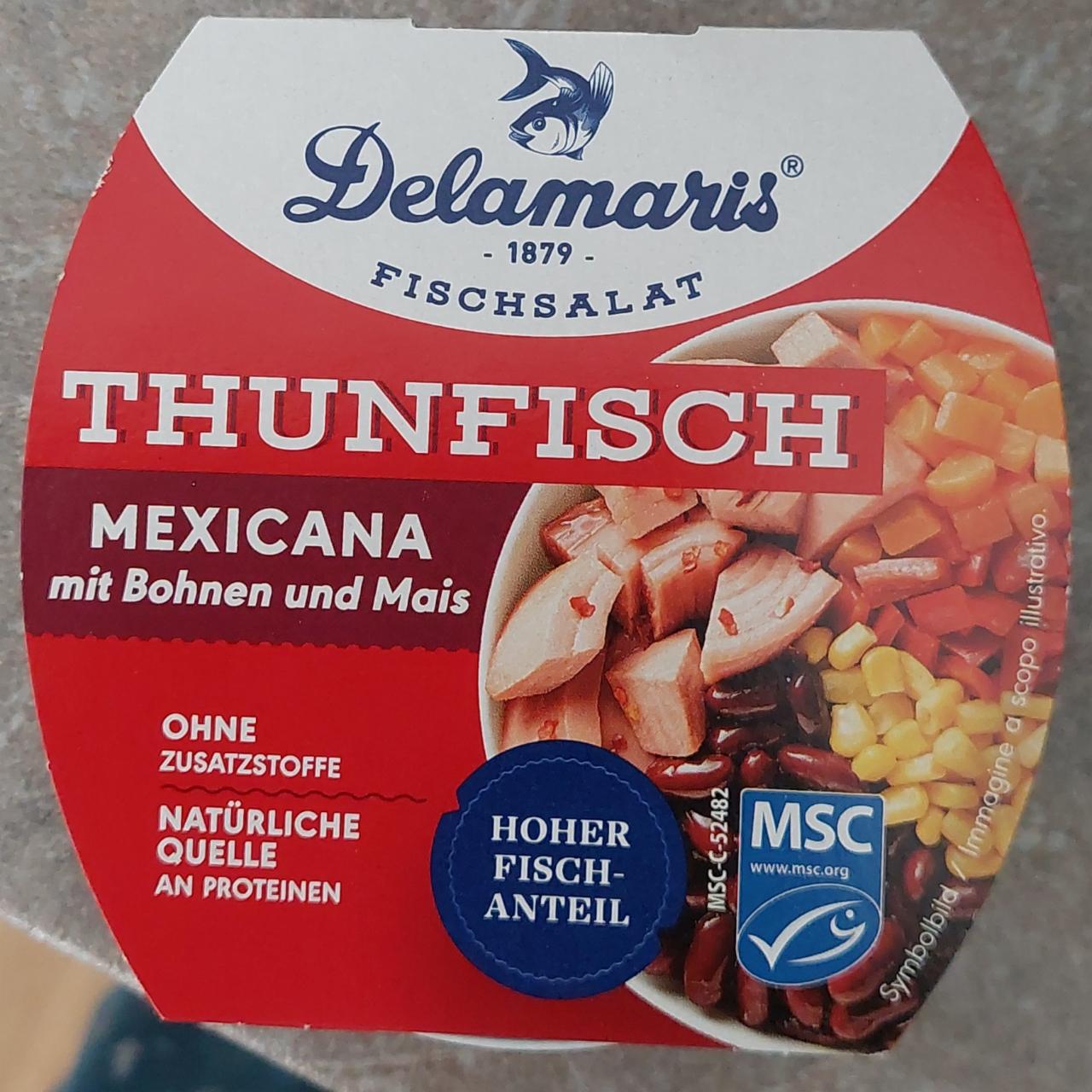 Fotografie - Fischsalat thunfisch mexicana mit bohnen und mais Delamaris