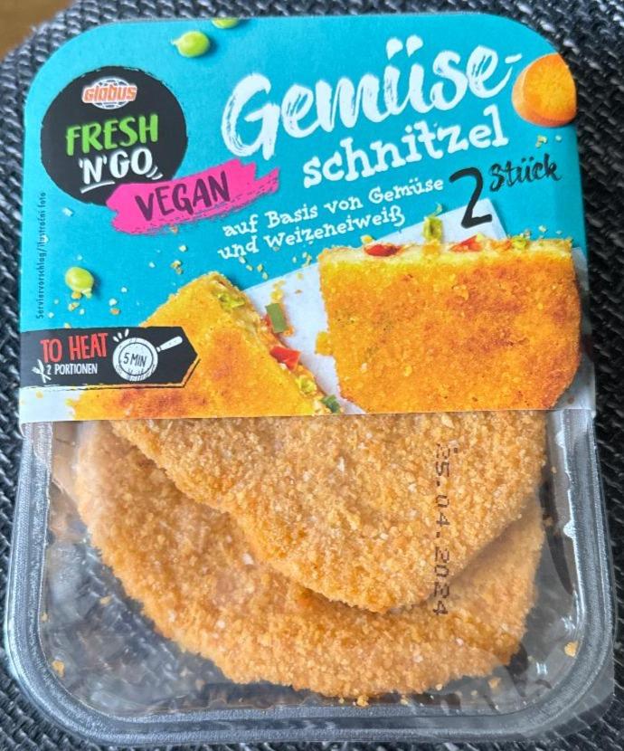 Fotografie - FRESH 'N' GO vegane Gemüseschnitzel Globus