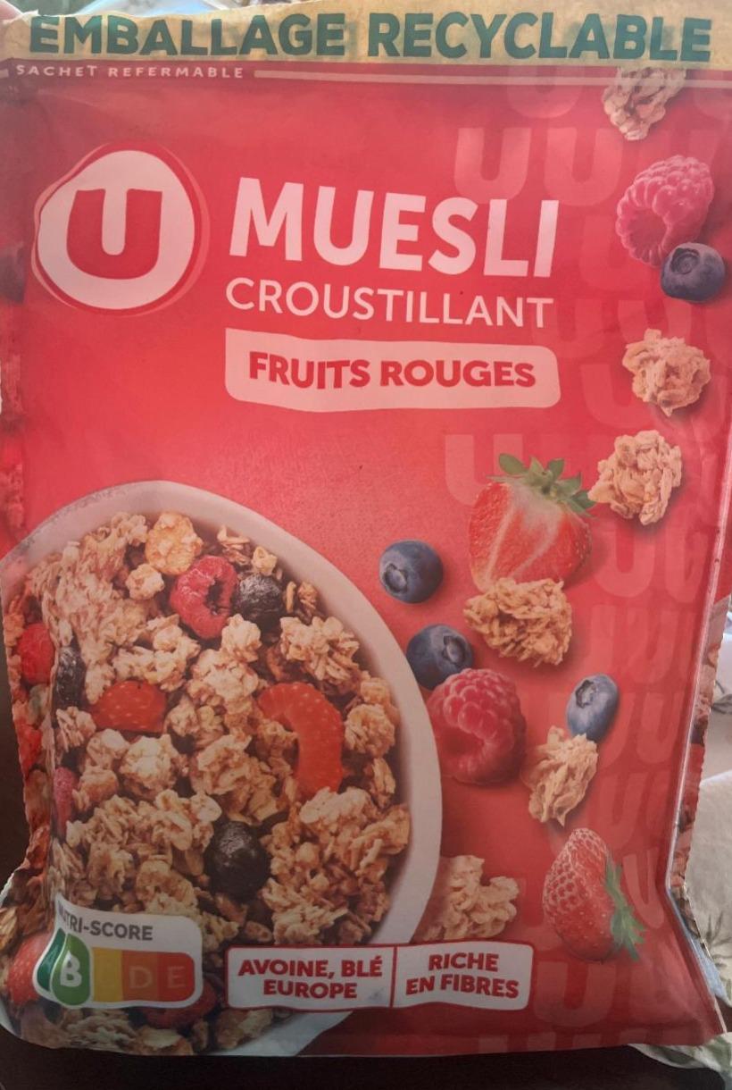 Fotografie - Muesli croustillant fruits rouges U