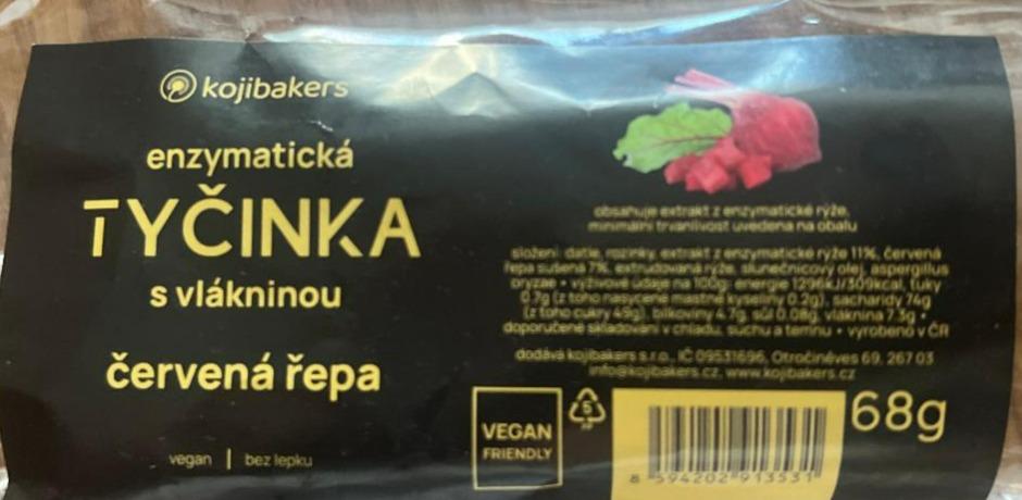 Fotografie - Enzymatická tyčinka s vlákninou červená řepa Kojibakers