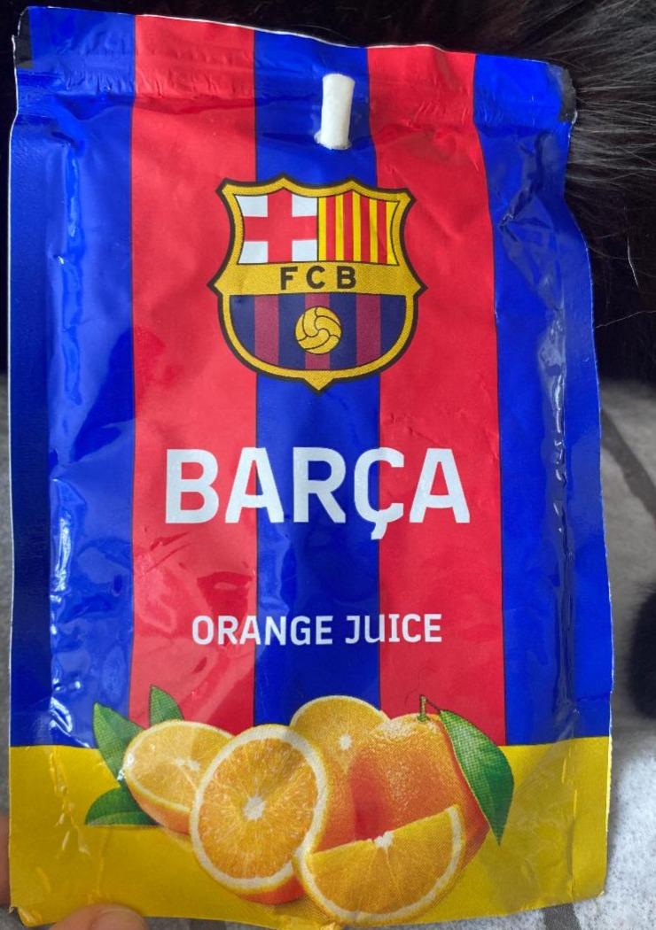 Fotografie - Barça orange juice FCB