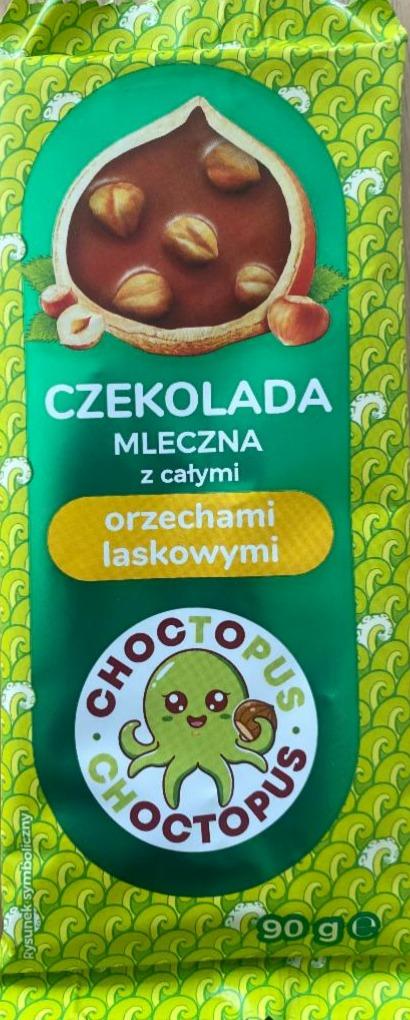 Fotografie - Czekolada mleczna z całymi orzechami laskowymi Choctopus