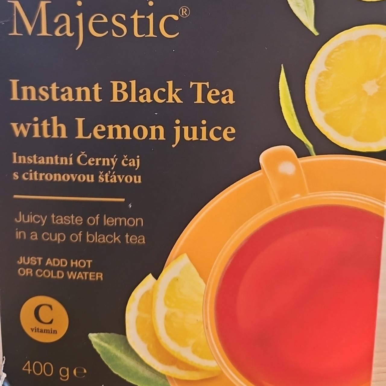Fotografie - Instant black tea with lemon juice Majestic