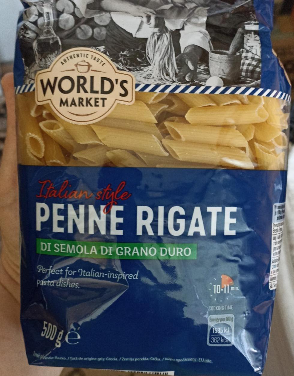 Fotografie - Italian style penne rigate World's market