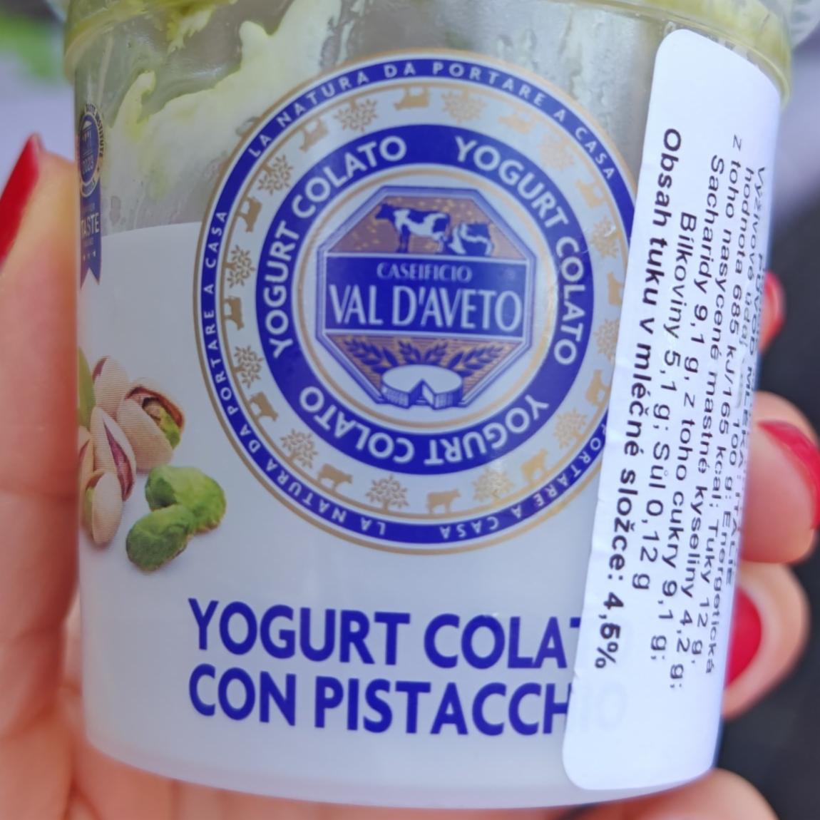 Fotografie - Yogurt colato con pistacchio Caseificio Val d'Aveto