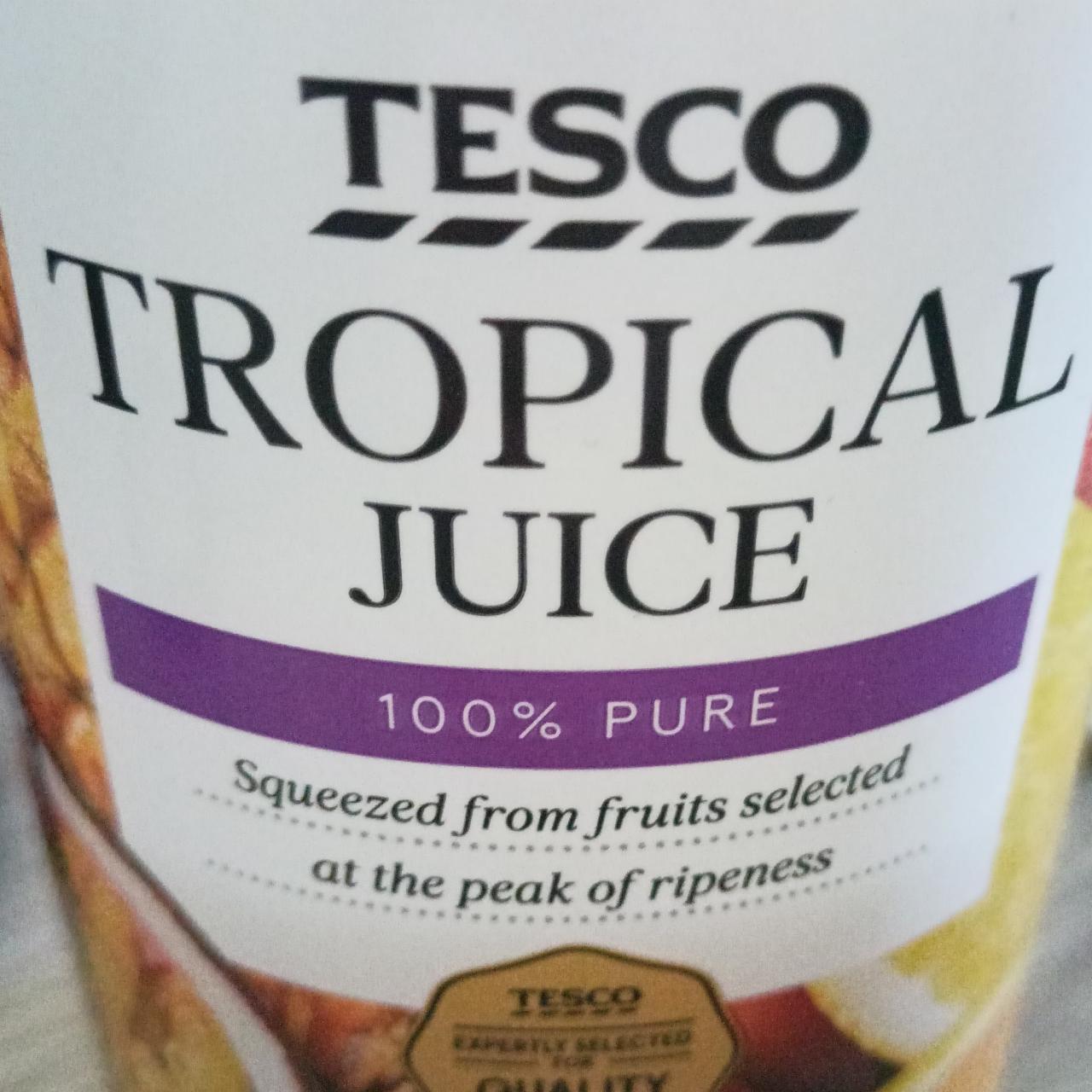 Fotografie - Tropical juice 100% pure Tesco