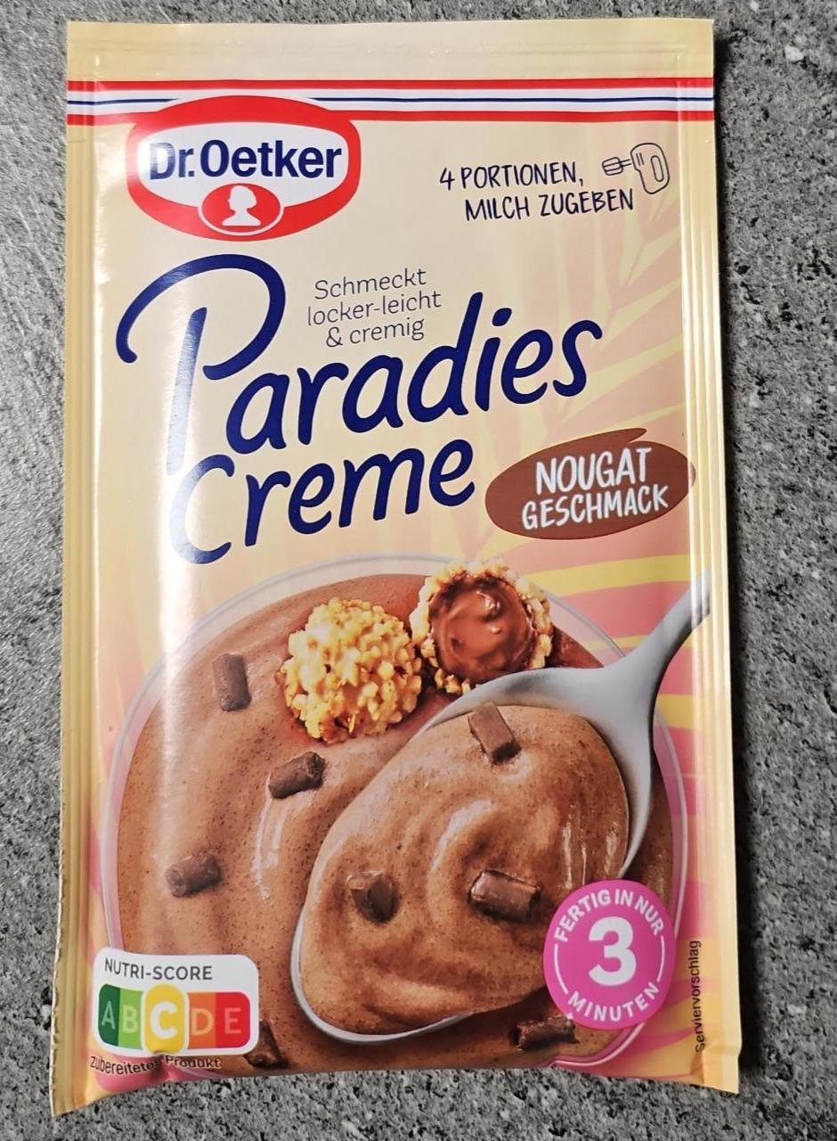 Fotografie - Paradies creme nougat geschmack Dr.Oetker