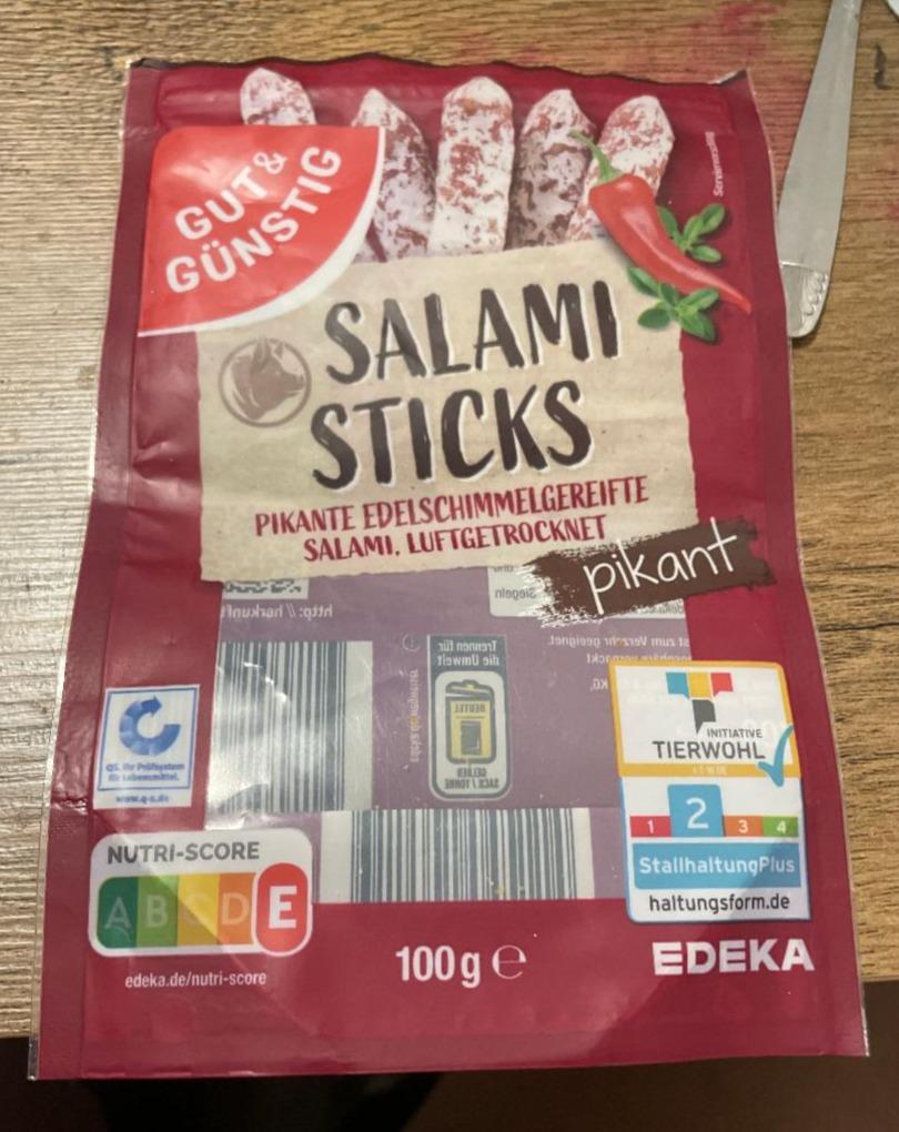 Fotografie - Salami sticks pikant Gut & Günstig