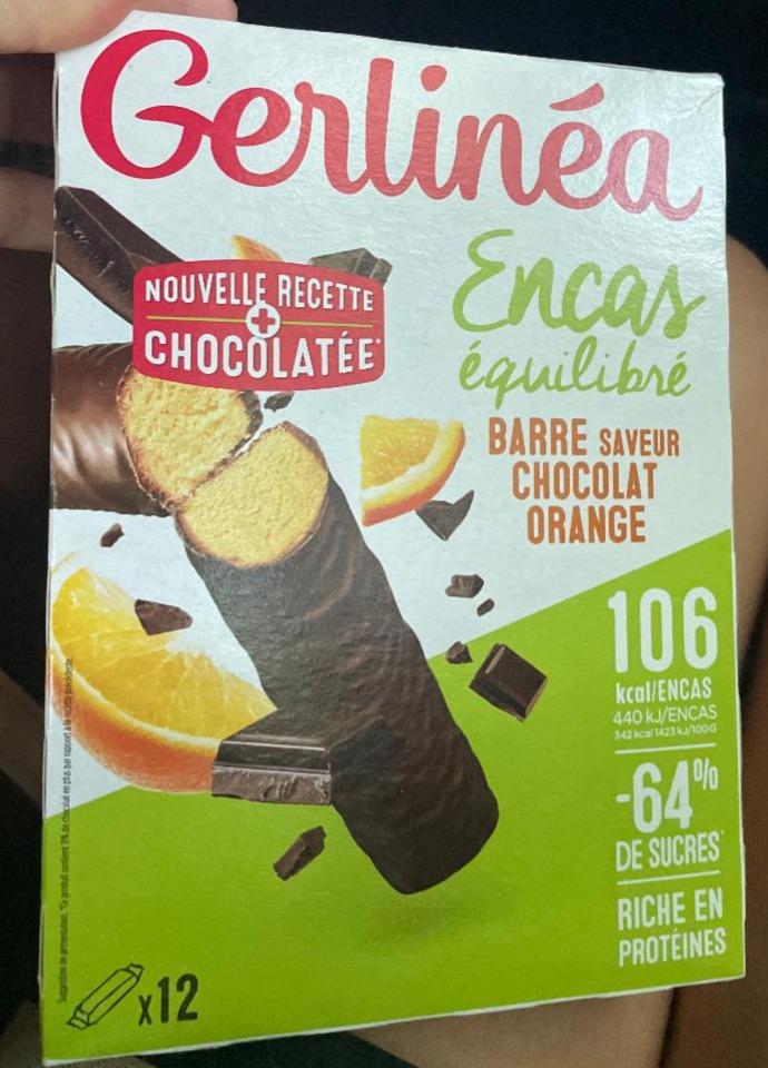 Fotografie - Barre saveur chocolat orange Gerlinéa