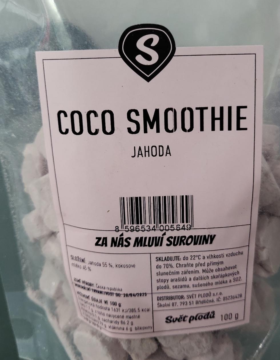 Fotografie - Coco smoothie jahoda Svět plodů