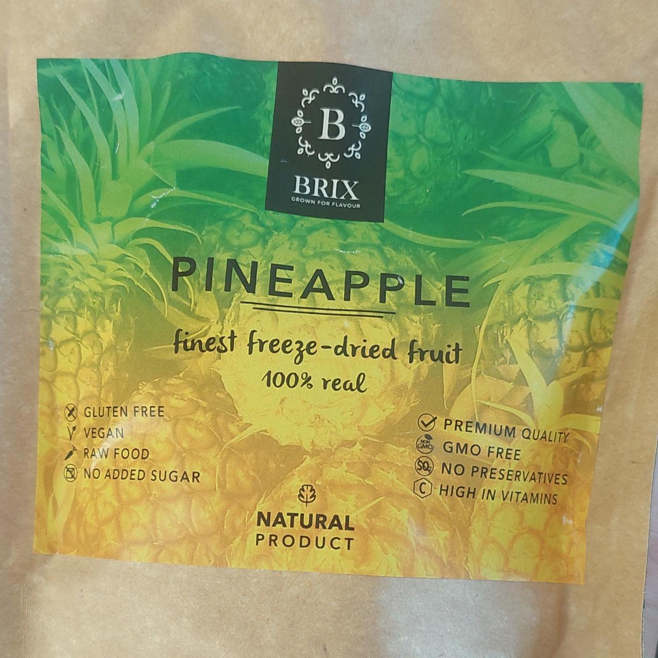 Fotografie - Pineapple finest freeze-dried fruit brix