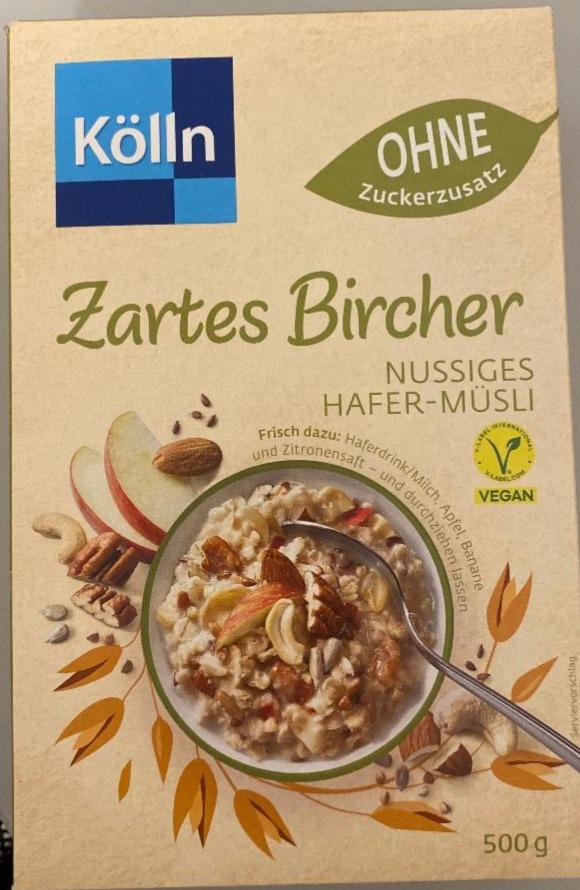 Fotografie - Zartes bircher nussiger hafer müsli Kölln