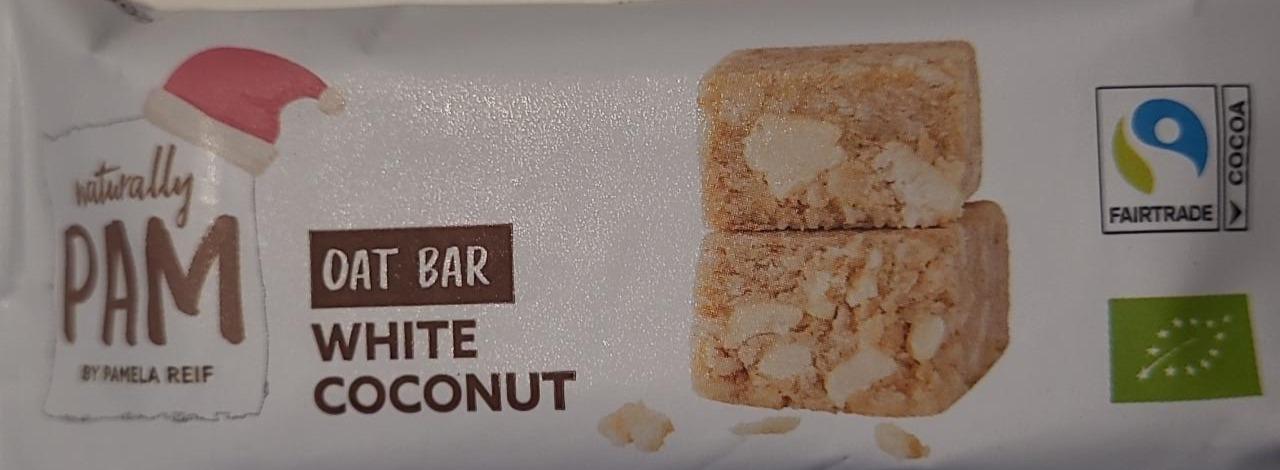 Fotografie - Oat bar white coconut Naturally Pam