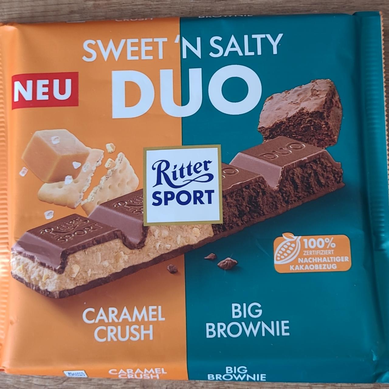 Fotografie - Sweet’n salty duo caramel crush big brownie Ritter Sport