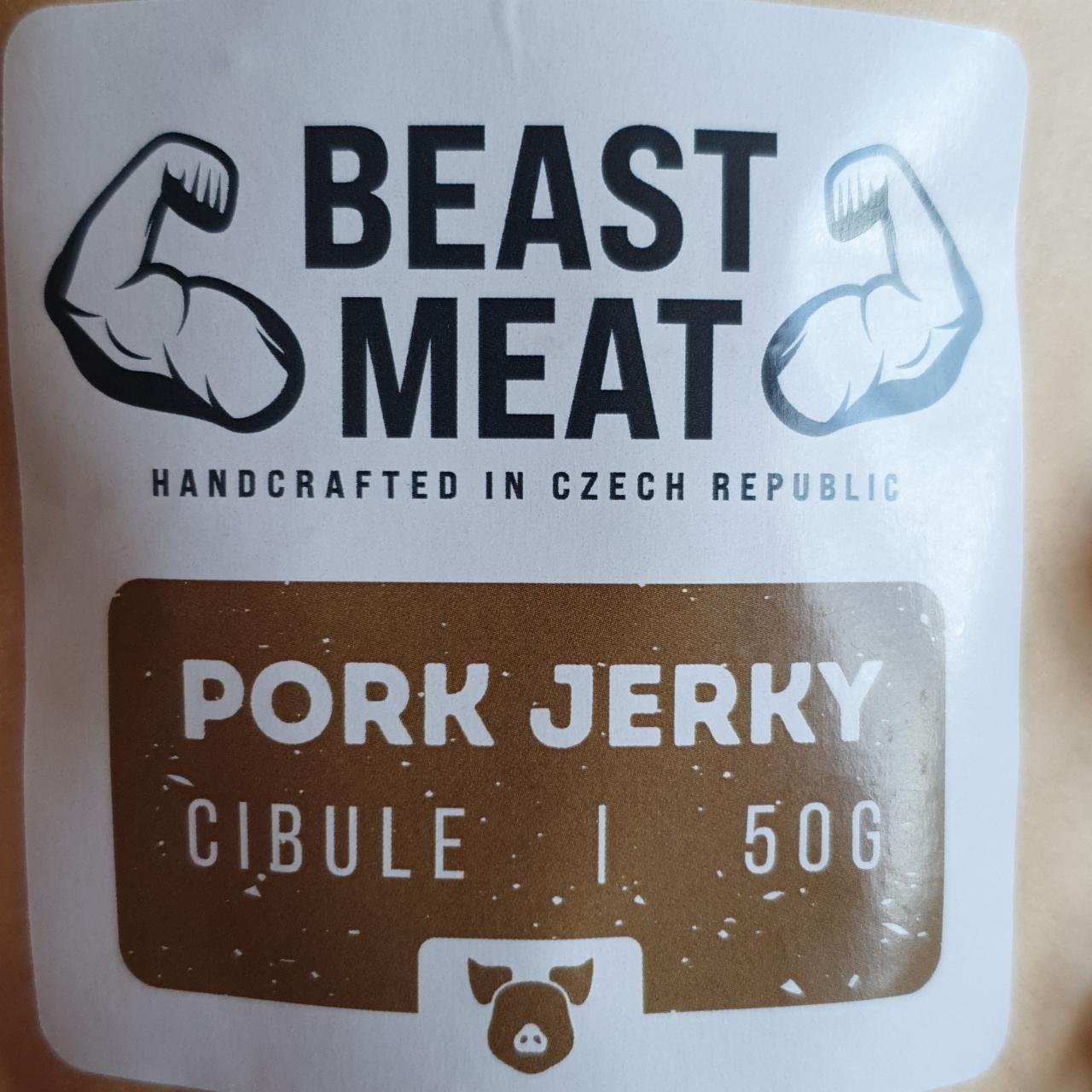 Fotografie - Pork jerky cibule Beast Meat