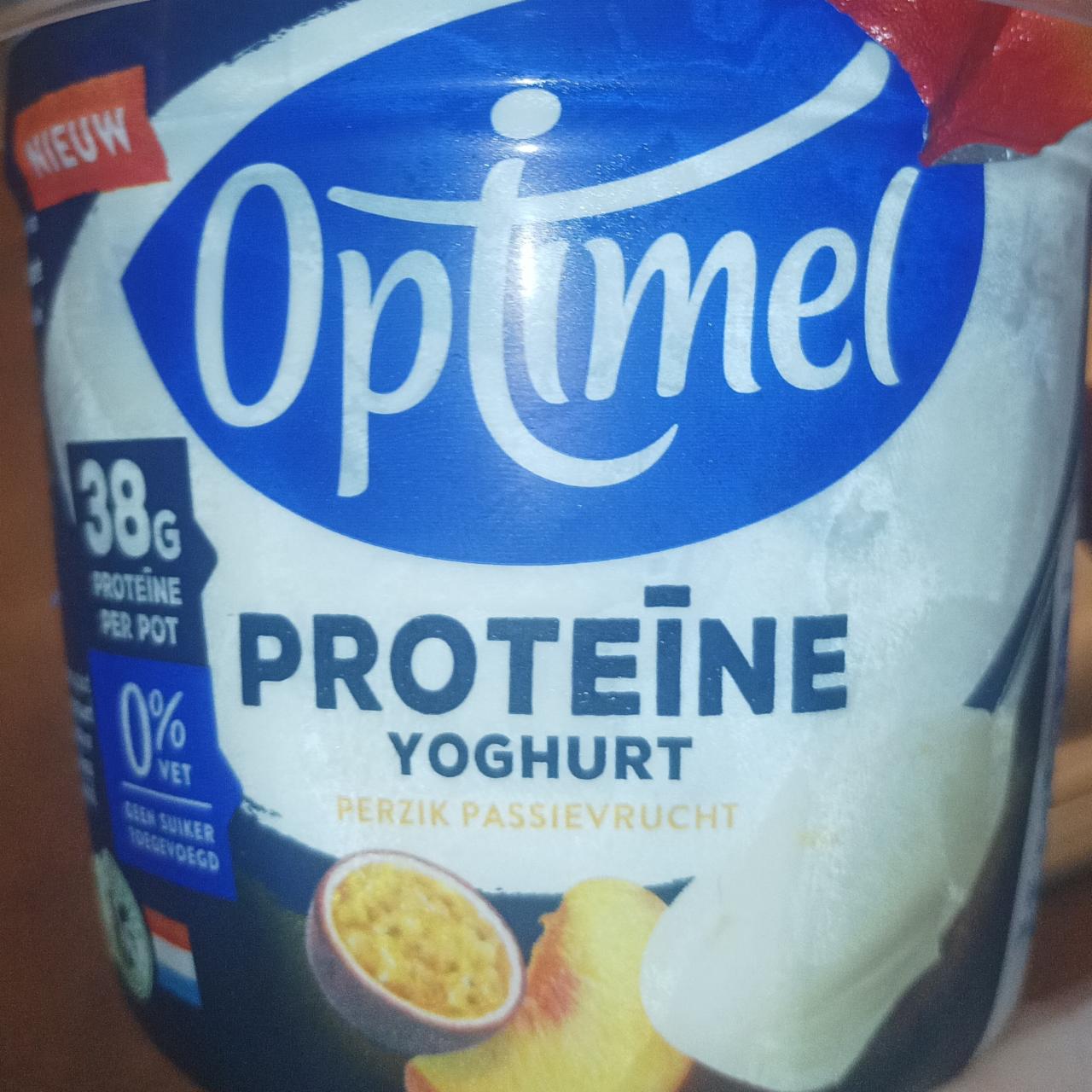 Fotografie - Proteine yoghurt perzik passievrucht Optimel