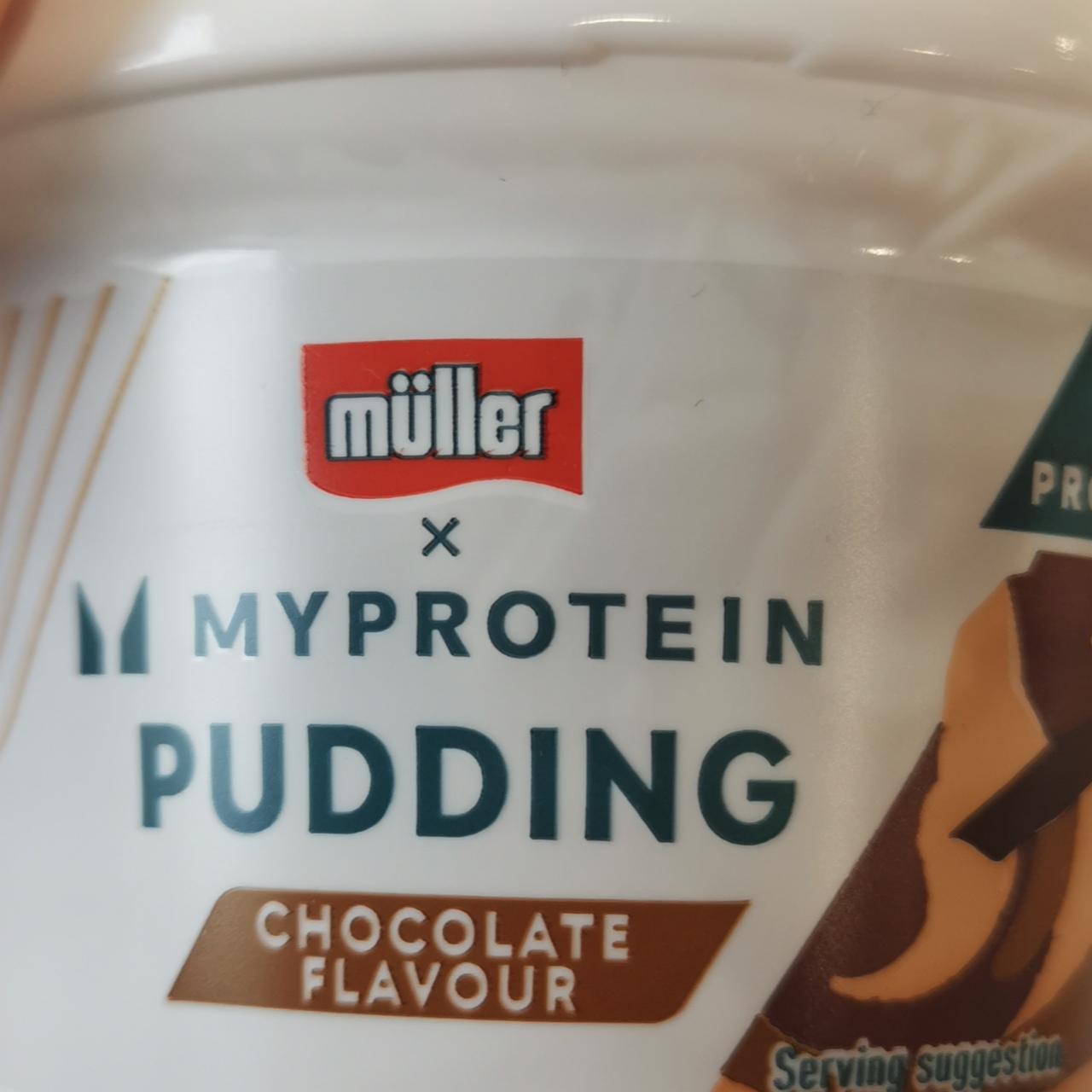 Fotografie - Myprotein pudding chocolate flavour Müller