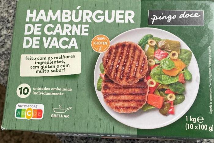 Fotografie - Hambúrguer de carne de vaca pingo doce