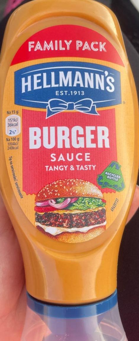 Fotografie - Burger sauce tangy & tasty Hellmann's
