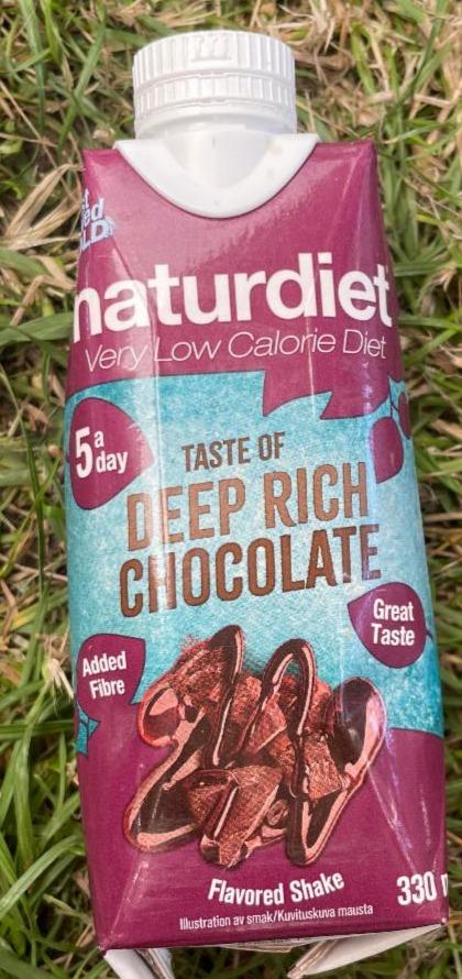 Fotografie - Flavored shake deep rich chocolate Naturdiet