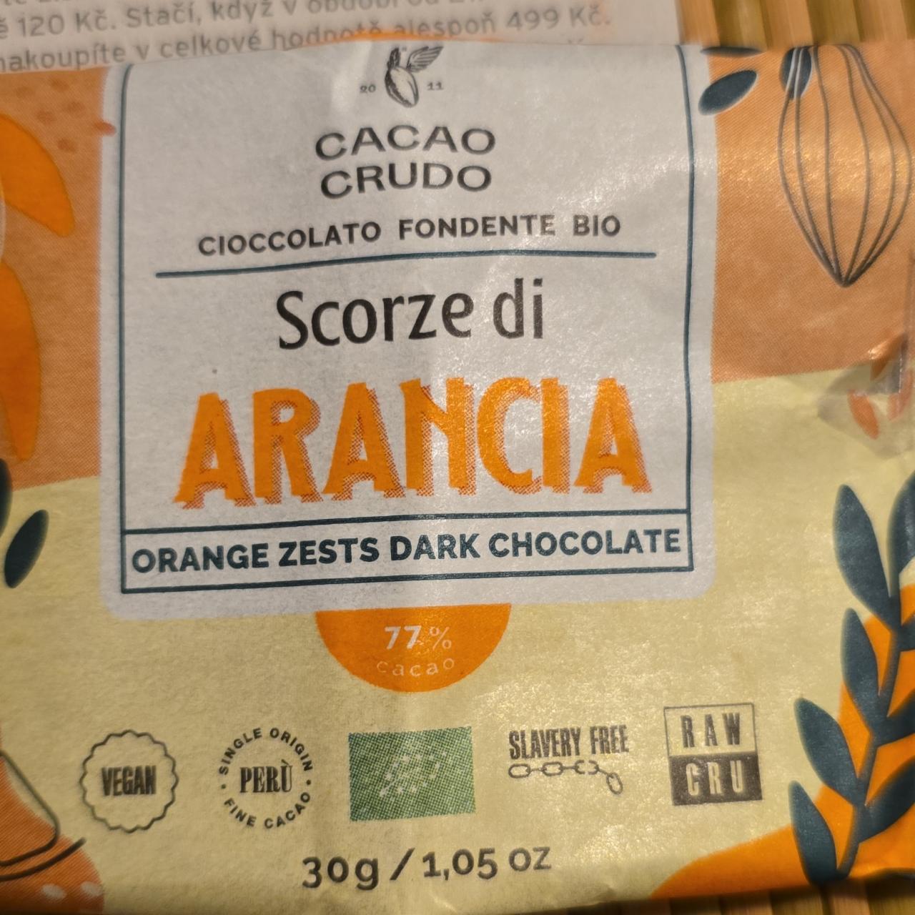 Fotografie - Scorze di arancia Cacao Crudo