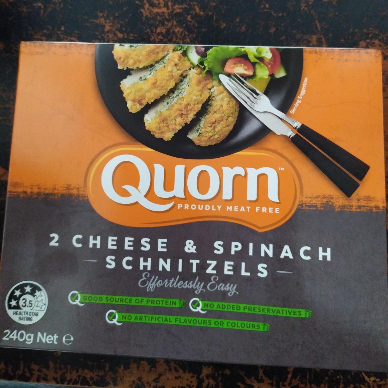 Fotografie - Cheese & Spinach Schnitzel Quorn