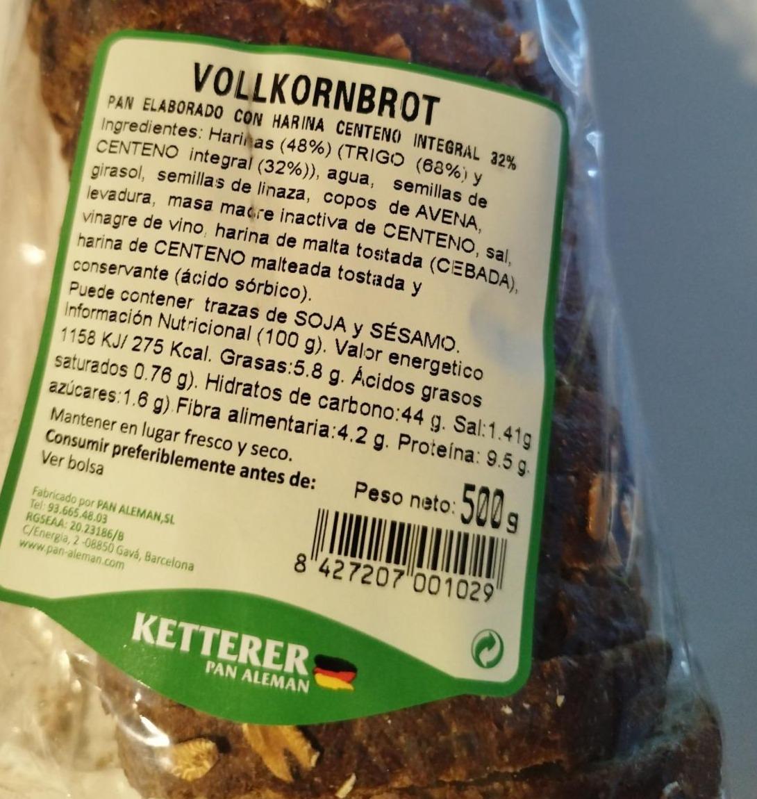 Fotografie - Vollkornbrot Ketterer