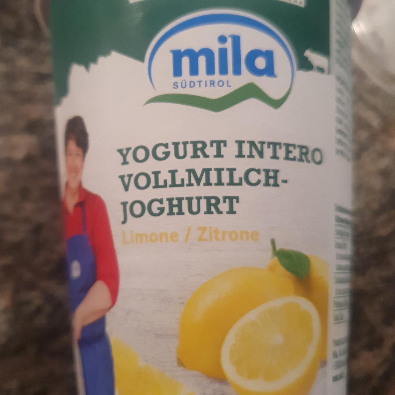 Fotografie - Yogurt intero vollmilch limone Mila