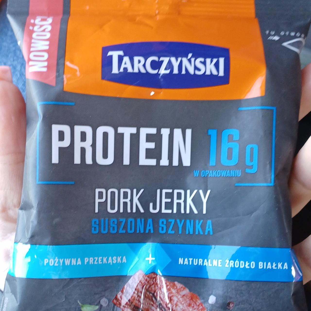 Fotografie - Protein pork jerky suszona szynka Tarczyński