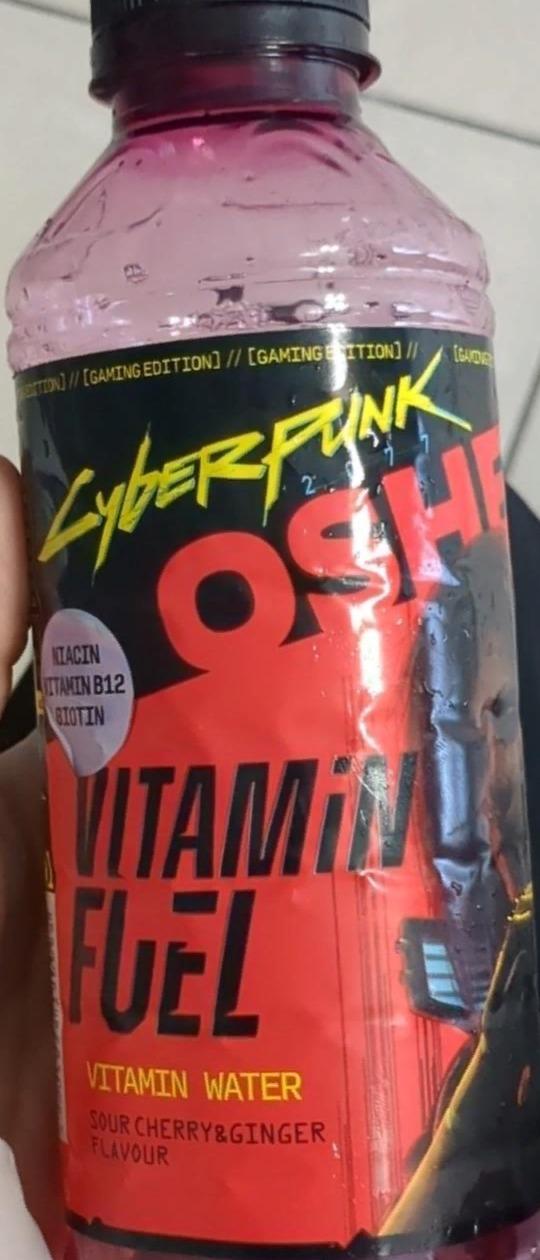 Fotografie - CyberPunk vitamin fuel vitamin water sour cherry & ginger flavour Oshee