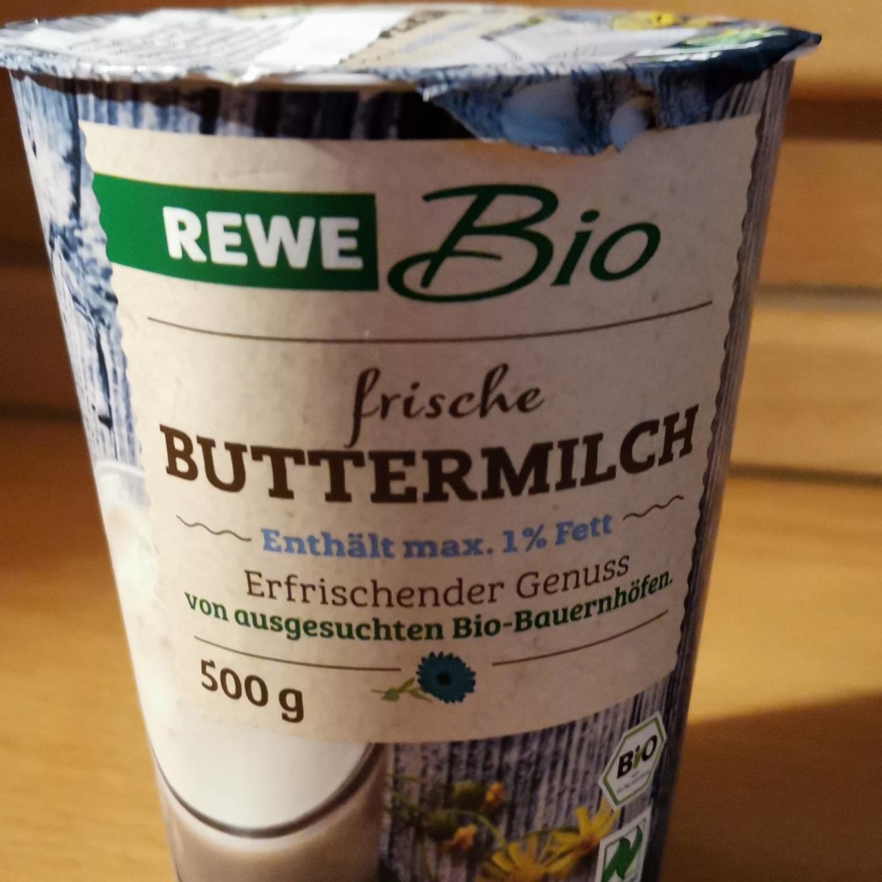 Fotografie - Frische buttermilch Rewe bio