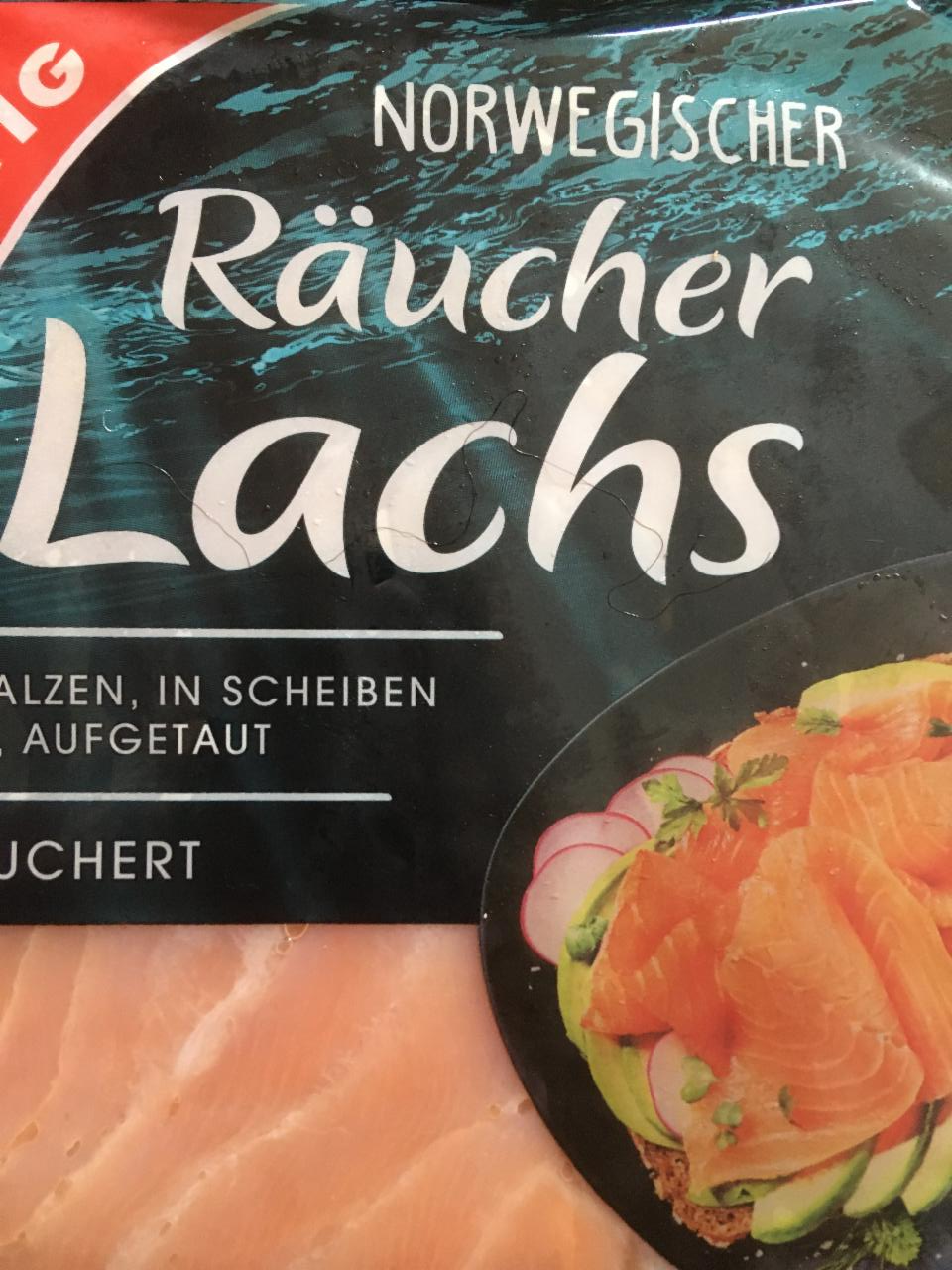 Fotografie - Norwegischer räucher lachs Edeka