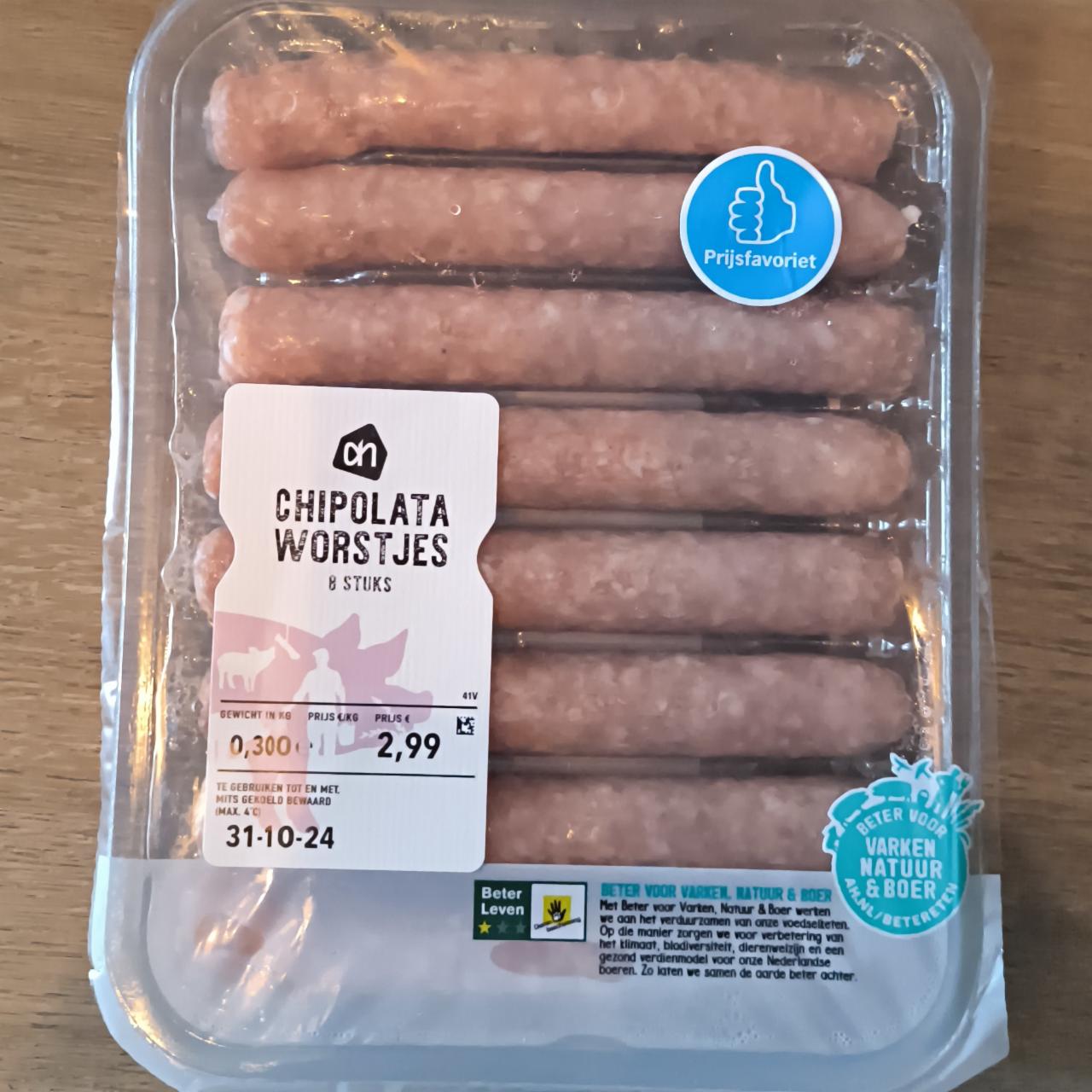 Fotografie - Chipolata worstjes AH