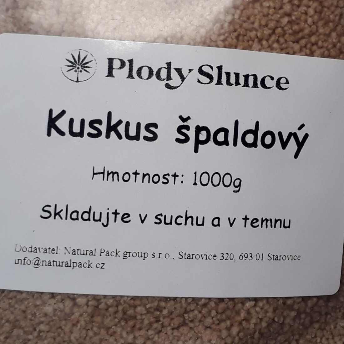 Fotografie - Kuskus špaldový Plody Slunce