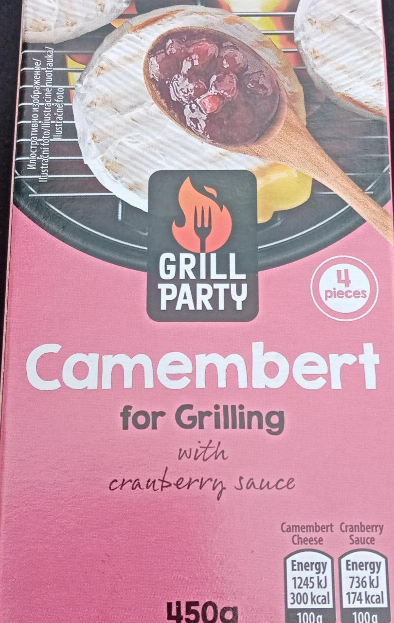 Fotografie - Camembert fot grilling with cranberry sauce Grill Party