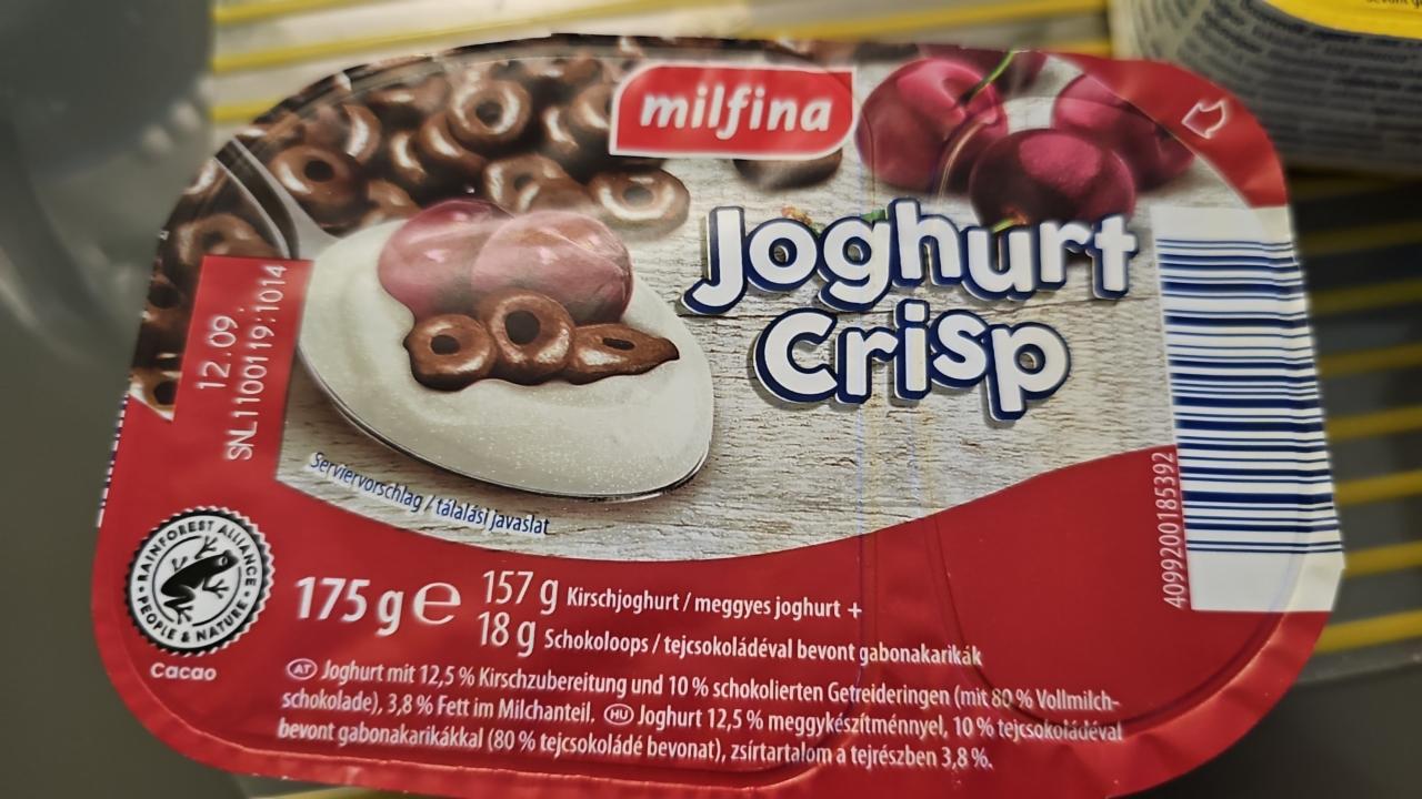 Fotografie - Joghurt Crips, s křupinkami a s čokoládou