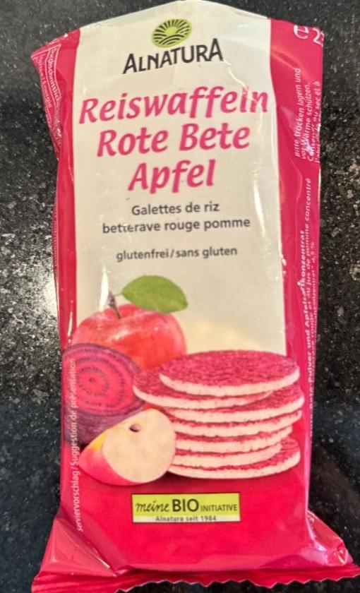 Fotografie - Reiswaffeln Rote Bete Apfel Alnatura