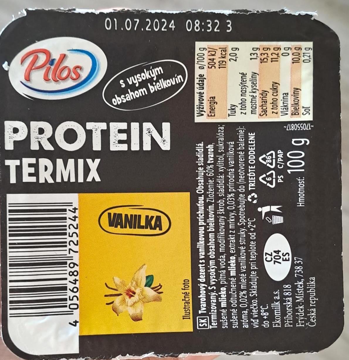 Fotografie - Protein termix vanilka Pilos