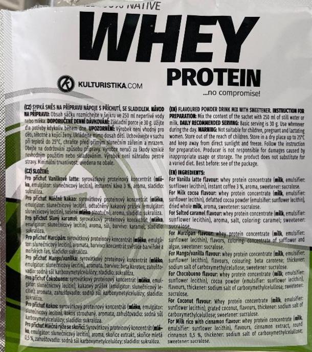 Fotografie - Whey protein coconut flavour Kulturistika.com