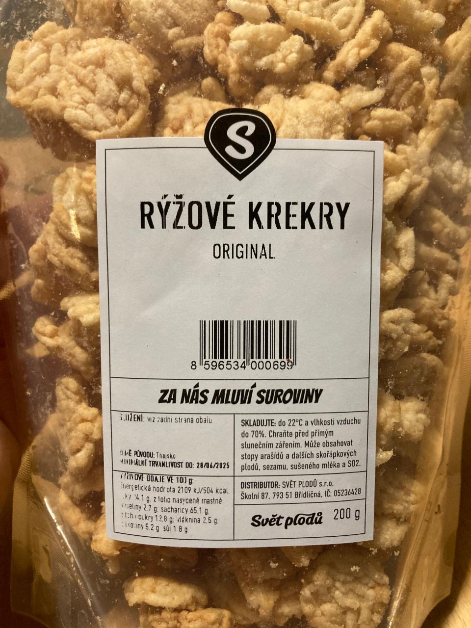 Fotografie - Rýžové krekry originál Svět plodů