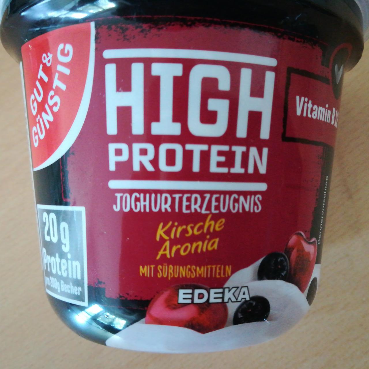 Fotografie - High protein joghurterzeugnis kirsche aronia Gut & Günstig