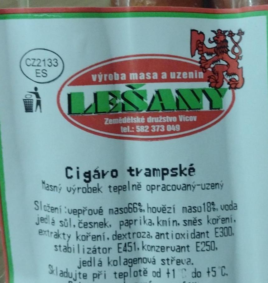 Fotografie - Cigáro trampské Lešany