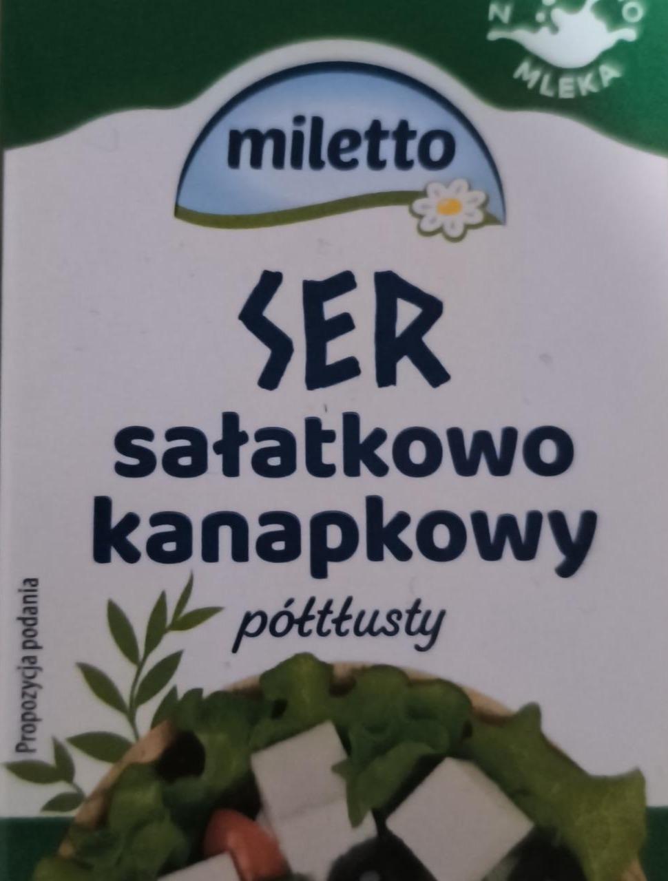 Fotografie - Ser sałatkowo kanapkowy półtłusty Miletto