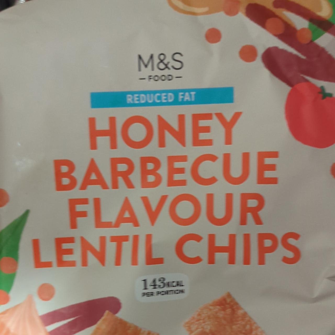 Fotografie - Honey barbecue flavour lentil chips M&S Food